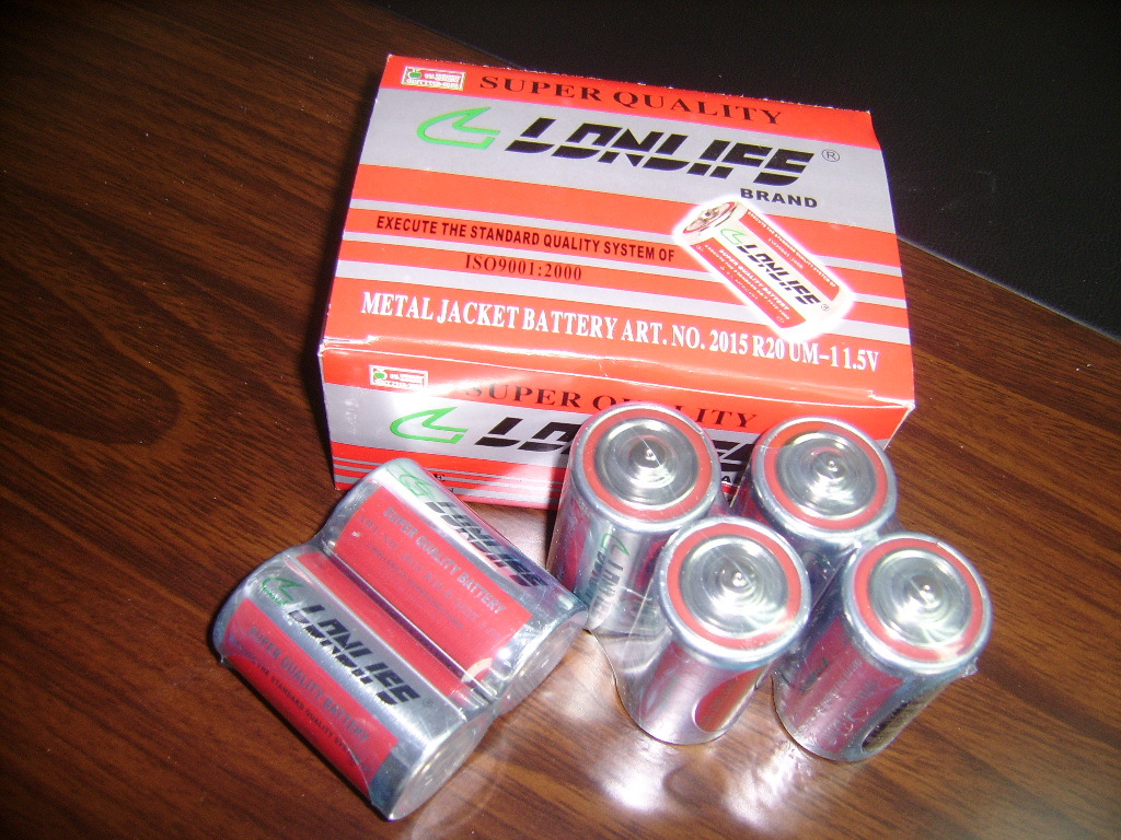 大（dà）號（hào）鐵殼煤氣灶電池，大號熱（rè）水器電池，R20電池，1號電池