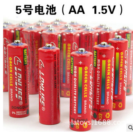 5號膠蓋電池，鍾表電池，玩具電池，R6S碳性電池